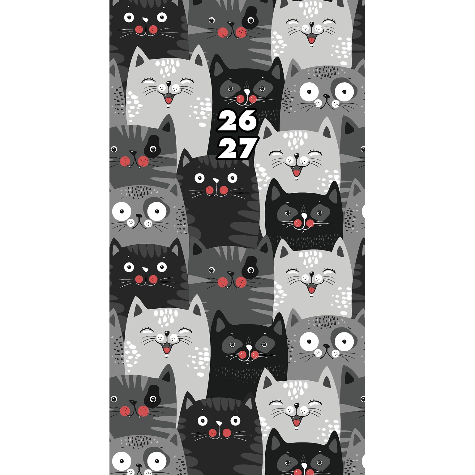 2026-2027 Willow Creek Purrfect 3.5 x 6.5 Monthly Planner Cover (57667X)