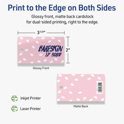 Avery 2" x 3-1/2"  Blank Price & Merchandise Tags, White, 200/Carton (95322-GWT25)