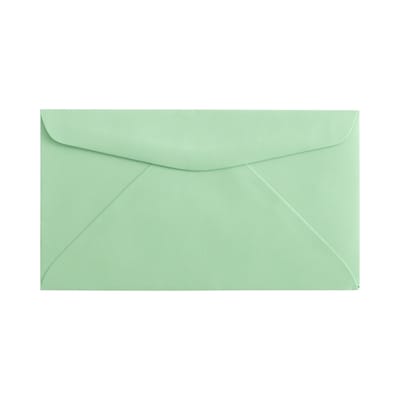 JAM Paper Open End #6 3/4 Invitation Envelope, 3 5/8 x 6 1/2, Light Green, 250/Pack (457611417H)