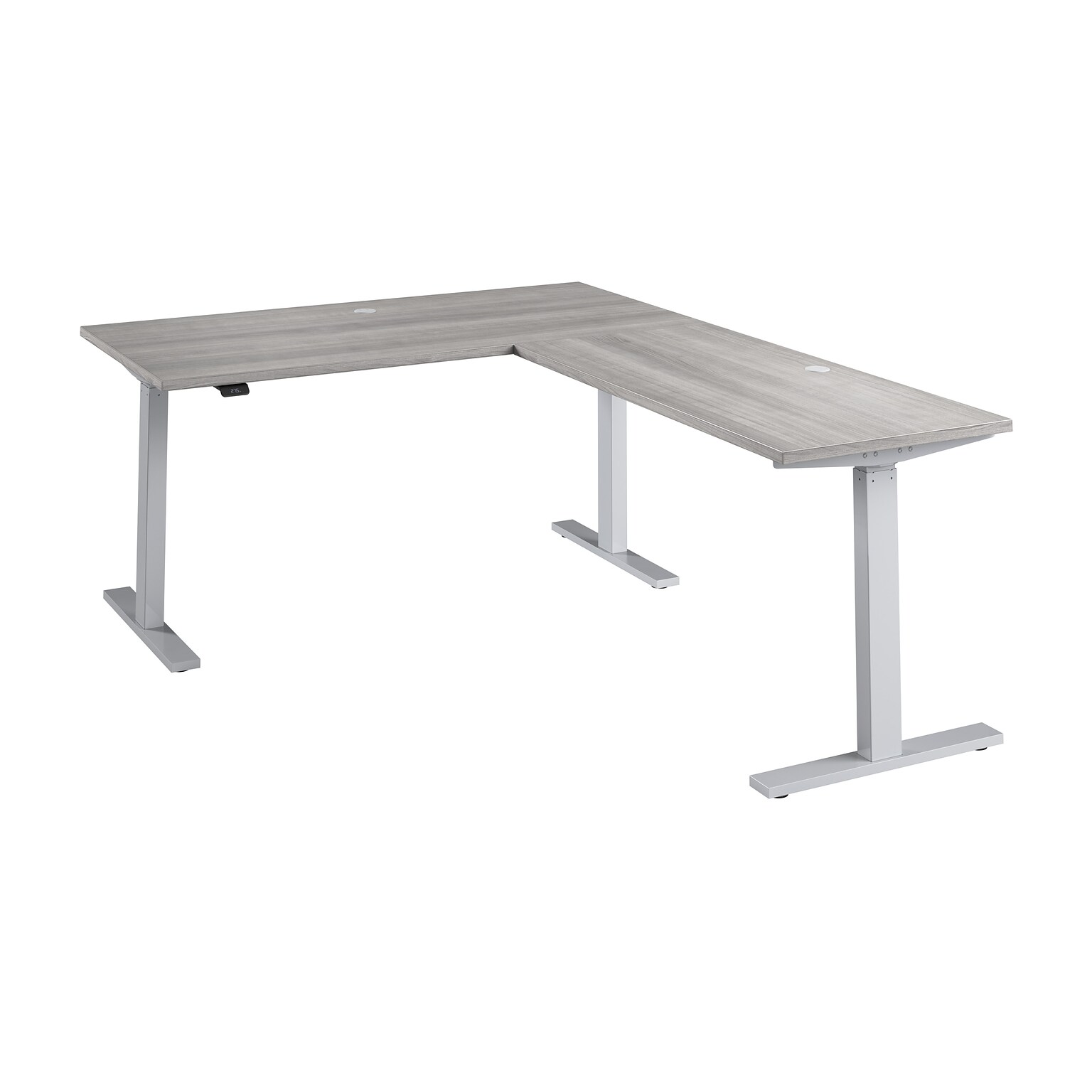 Bush Business Furniture Move 60 Series 60W L Shaped Adjustable Standing Desk, Platinum Gray (M6SL6078PGSK)