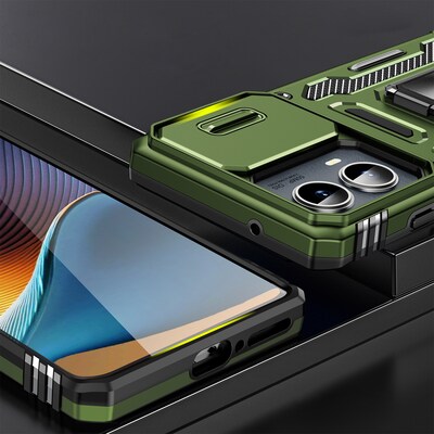 SaharaCase Raider Phone Case for Motorola Edge, Shock Absorbing, Cactus Green (CP00620)