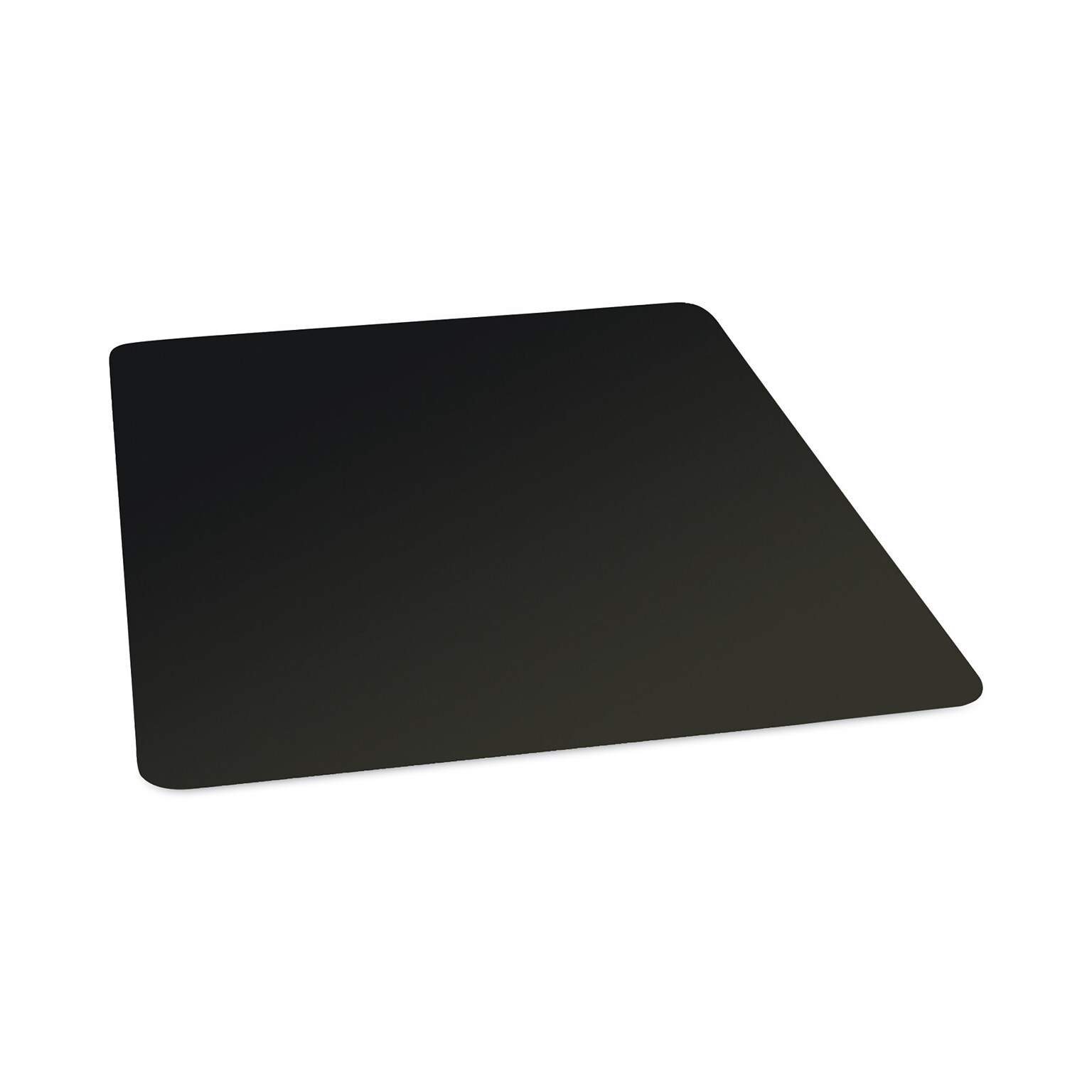 ES Robbins Floor+Mate Carpet & Hard Floor Chair Mat, 46 x 48, Designed for Medium-Pile Carpet, Black (121542)