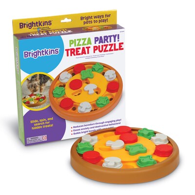 Brightkins Pizza Party! Treat Puzzle, Multicolored, 4 Pieces (LER9403)