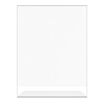 Deflecto Classic Image Slanted Sign Holder, 8.5" x 11", Clear Plastic (69701)