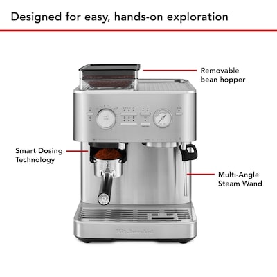 KitchenAid Pump/Automatic Espresso Machine, Stainless Steel (KES6551SX)