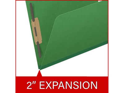 Medical Arts Press Pressboard Classification Folder, 2" Expansion, Letter Size, Moss Green, 25/Box (DV-T42-02-3MGN)