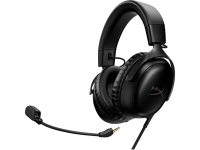 HyperX Cloud III Noise Canceling Stereo Gaming Over-the-Ear Headset, USB/3.5mm, Black (727A8AA)