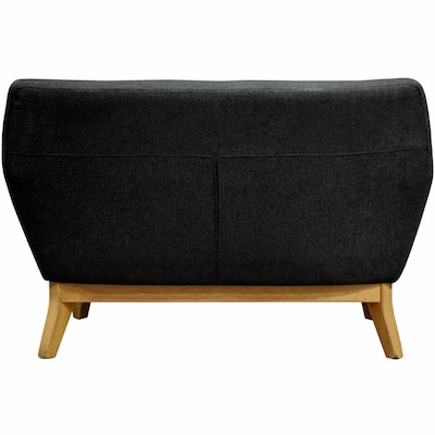 Lorell Quintessence 2-Seat Loveseat, Black (LLR68959)