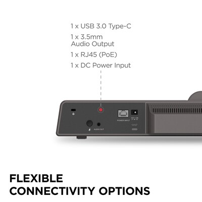 ViewSonic HD 4K 3840 x 2160 Video Conferencing System, Standalone, Black (UMB202)