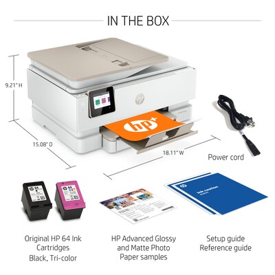 HP ENVY Inspire 7955e Wireless Color All-in-One Inkjet Printer Includes 6 months of FREE Ink with HP+ (1W2Y8A)