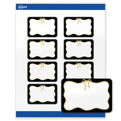 Avery Rectangle Laser/Inkjet Multipurpose Labels, 2 x 3, White, 80/Pack (19479370859)