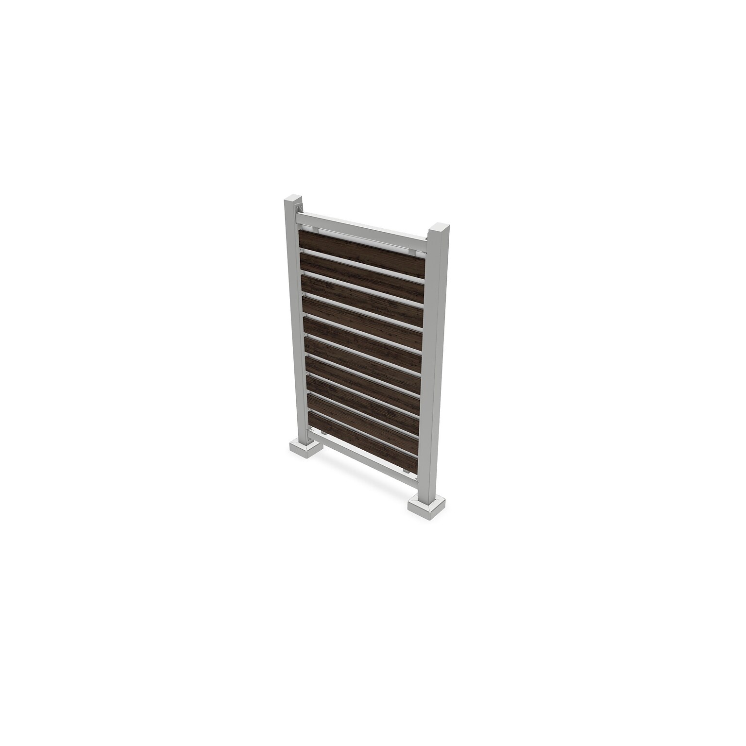 Preserve Outdoor Collaboration Glassboard, No Awning, Walnut Decking, 91 H x 62 W (PSV1FGSSILNAWWL)