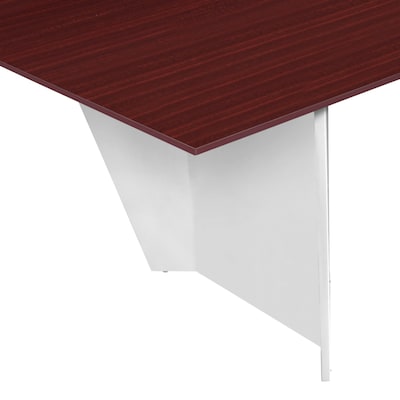 Regency Array 120"W x 48"D Conference Table with Grommet, Mahogany/White (ACT12048MHWH)