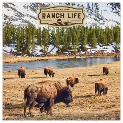 2027 TF Publishing Ranch Life 12 x 12 Monthly Wall Calendar, Multicolored (27-1042)