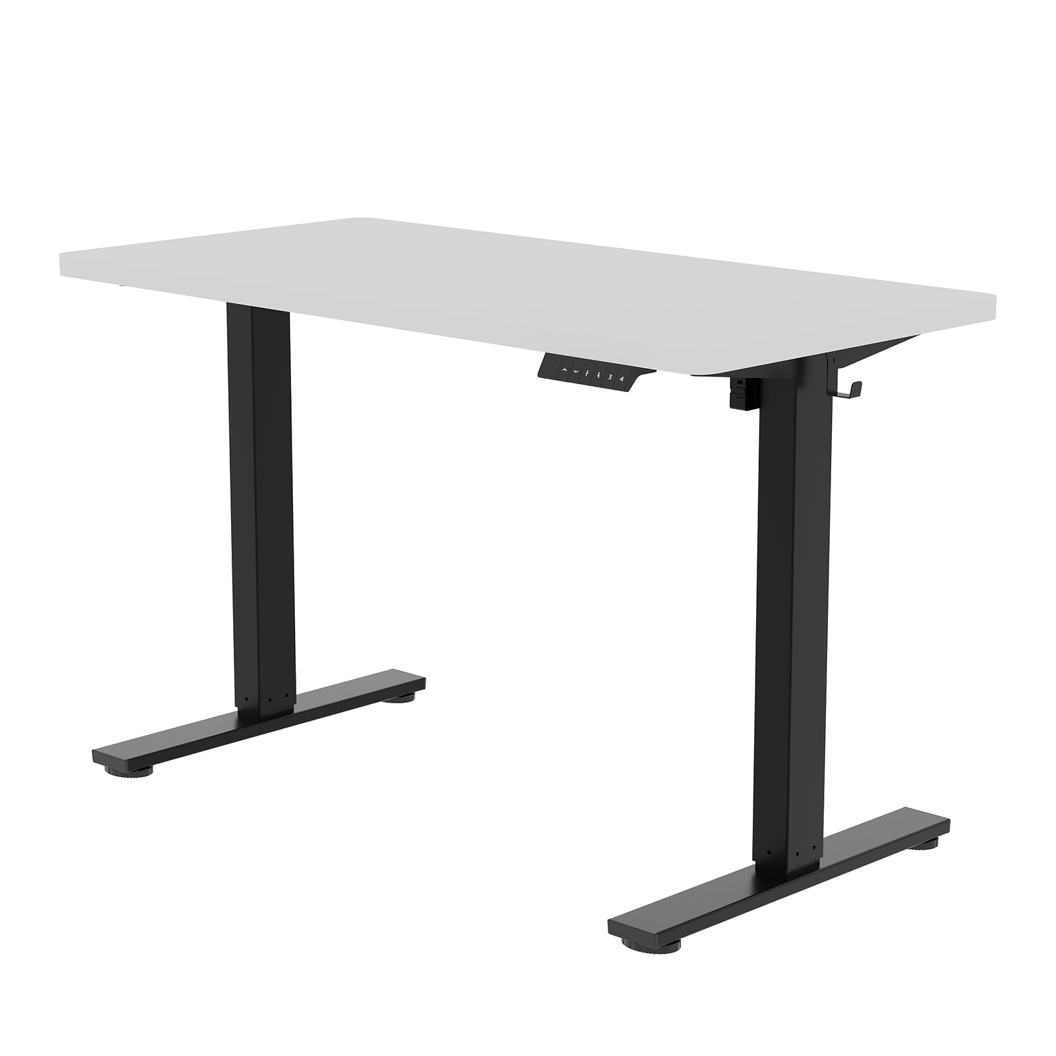 FlexiSpot E2 48W Electric Adjustable Standing Desk, White/Black (E2B4824W)