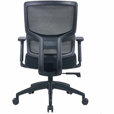 Lorell Ripley Ergonomic Mesh Swivel Management Chair, Black (LLR63204)