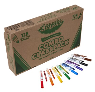 Colorations Washable Classic Markers Classroom Pack - Set of 256