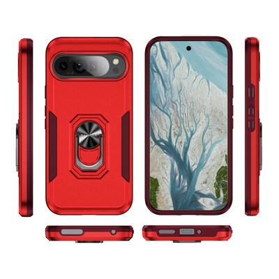 SaharaCase Raider Phone Case for Google Pixel 9 Pro XL, Shock Absorbing, Viper Red (CP00611)