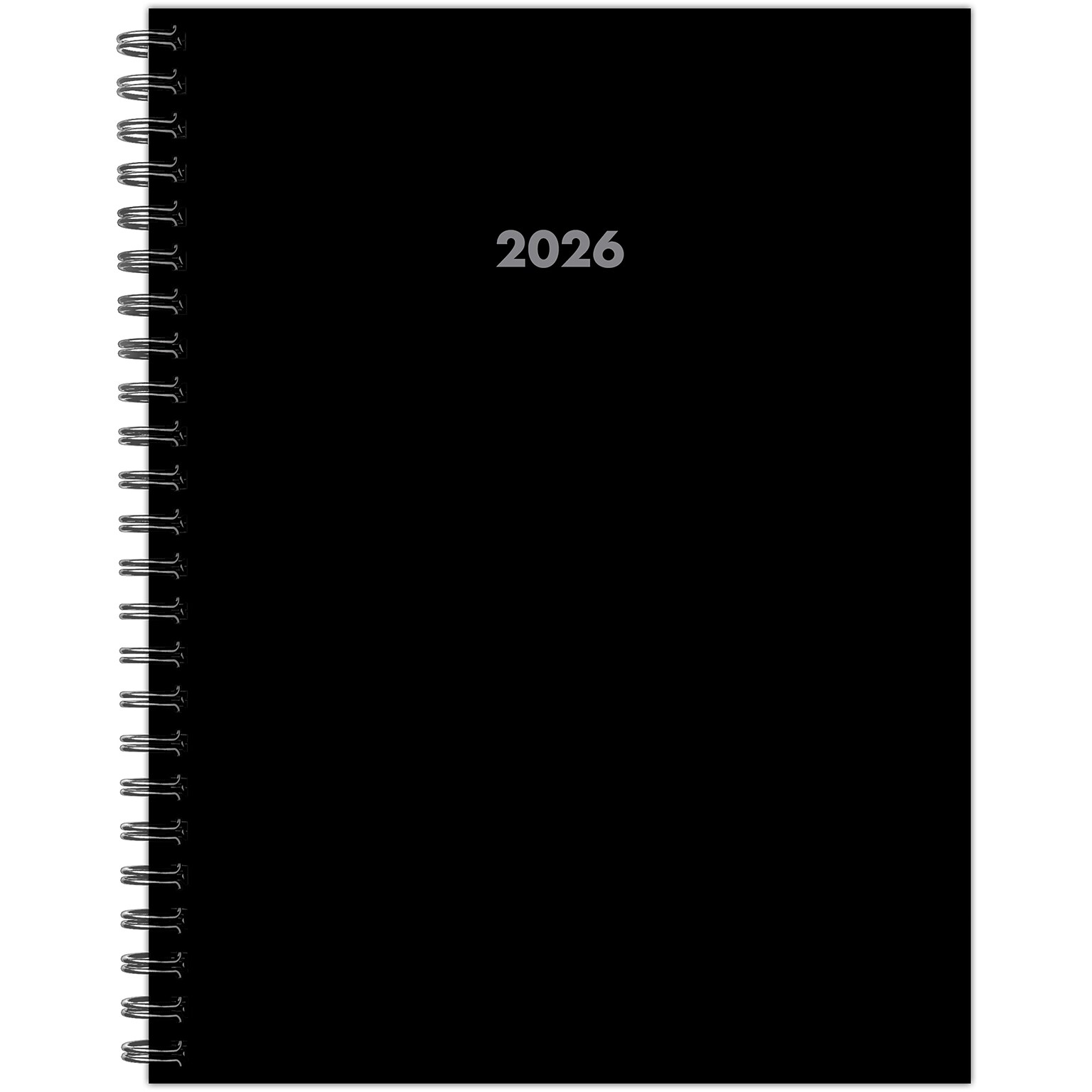 2026 Willow Creek 6.5 x 8.5  Weekly & Monthly Planner, Paperboard Cover, Basic Black (57827)