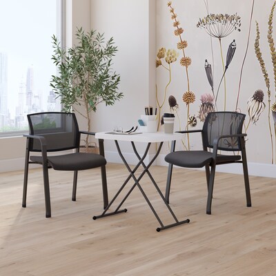 Quill Brand® Personal Folding Table, 25.5"L x 17.8"W, Gray (79143)