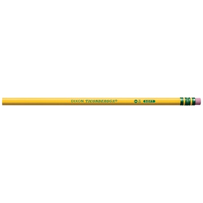 Ticonderoga The Worlds Best Pencil Wooden Pencil, 2.2mm, #2 Soft Lead, 96/Pack (13872/13882)