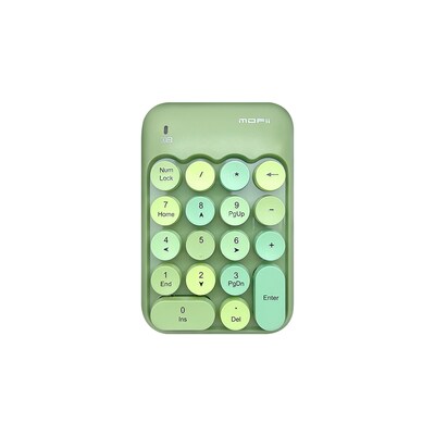 SaharaCase Retro Numeric Keypad Wireless Ergonomic Number Pad, Sage Green (KB47)