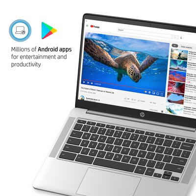 HP Chromebook 14", Intel Celeron N4120, 4GB Memory, 64GB eMMC, Google Chrome (60F57UA#ABA)