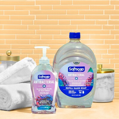 Softsoap Antibacterial Liquid Hand Soap, White Tea & Berry Fusion, 11.25 Oz. (US03574A)