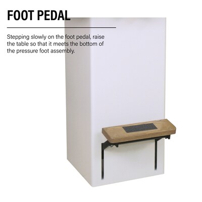 MBM FMM3 Paper Drill, Three-Spindle Floor Model, 2” Drilling Capacity, Adjustable Heads, 1/8–1/2” Bit Support, White (DR0982)