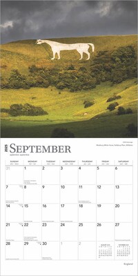2025 BrownTrout England 12" x 12" Monthly Square Wall Calendar (9781975476953)