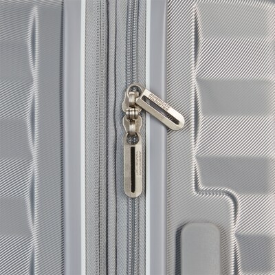 American Tourister Color Vault 24.0" Hardside Suitcase, 4-Wheeled Spinner, Silver (153951-1776)