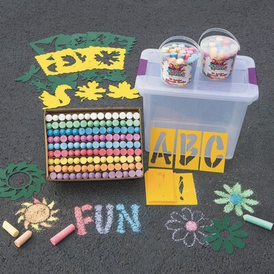 S&S Worldwide Sidewalk Chalk Easy Pack (AP250)