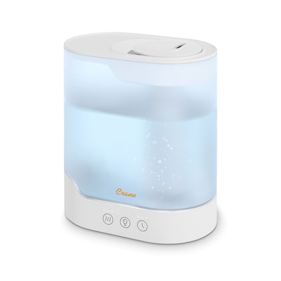 Crane Top Fill Ultrasonic Cool Mist Tower Humidifier 0.7-Gallon, 300 sq. ft., White (EE-5402)
