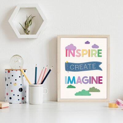 Carson Dellosa Crafty and Cool 8.5" x 11" Motivational Mini Posters, 12/Pack (106081)