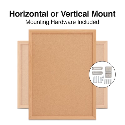 Staples Cork Bulletin Board, 2'W x 1.5'H (28669-CC)