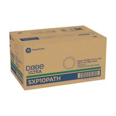 Dixie Ultra Pathways 10" Paper Plates, Multicolor, 500/Carton (SXP10PATH)