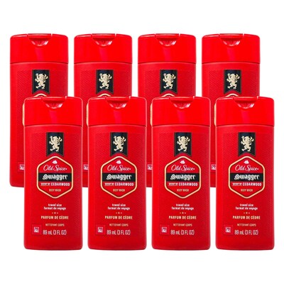 Old Spice Swagger Body Wash, 3 oz Bottle, 8 Bottles/Bag, 18 Bags/Carton