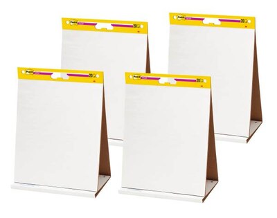 Post-it Super Sticky Tabletop Easel Pad, 20 x 23, 20 Sheets/Pad, 4 Pads/Pack (563 VAD 4PK)