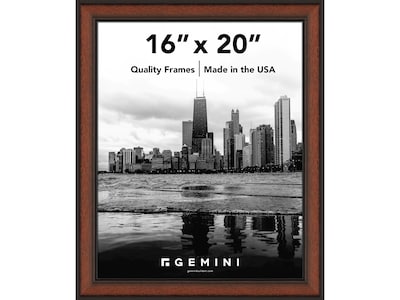 Gemini 16 x 20 Wood Picture Frame, Walnut (G703)
