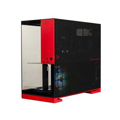 Skytech Viper Gaming Desktop Computer, NVIDIA GeForce RTX 5060, AMD Ryzen 7 5700, 32GB RAM, 1TB SSD, Windows 11, Red