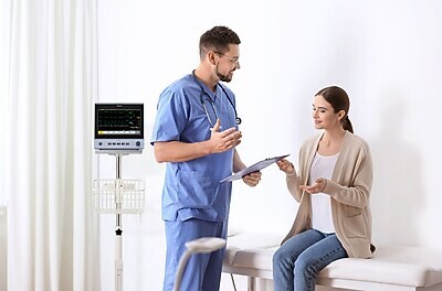 Viva Comfort Height-Adjustable Portable Mobile Stand for Edan Vital Signs Monitor, White (ADI912-C-MP-03-MK)