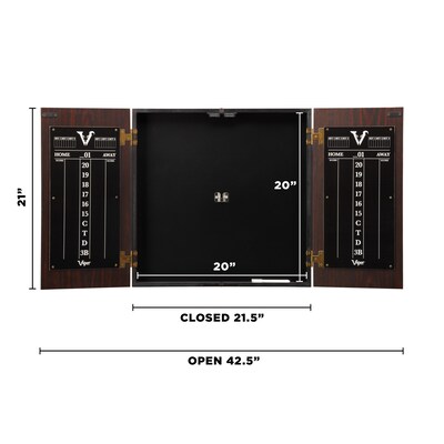 Viper Stadium Dartboard Cabinet with Shot King Sisal Dartboard (40-0376)