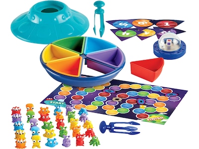 Learning Resources Oodles of Aliens Sorting Saucer Activity Set, Assorted Colors (LER5546)