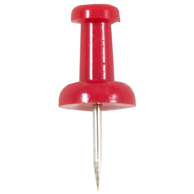 JAM Paper Pushpins, Red, 2 Packs of 100 (2242955A)