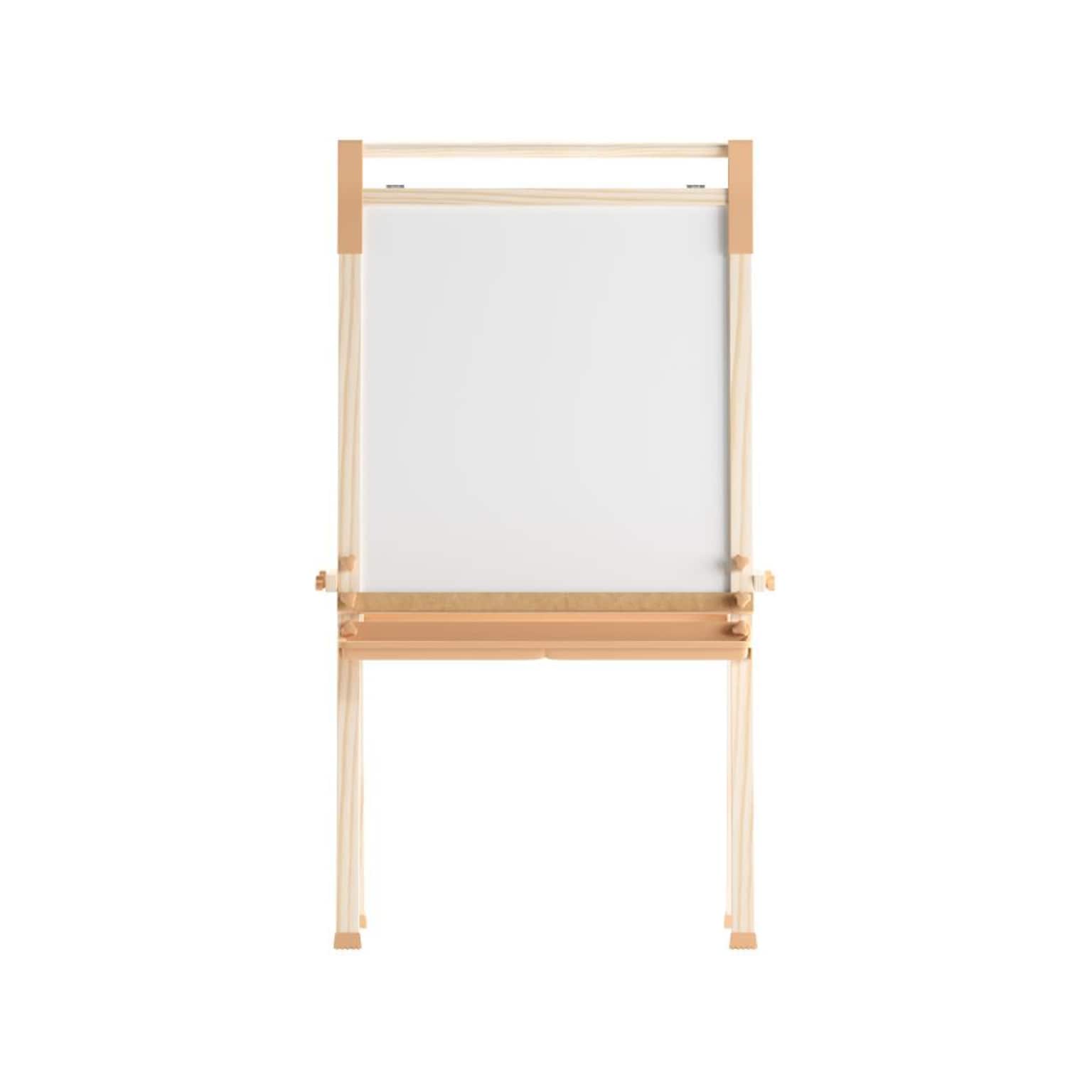 Flash Furniture Bright Beginnings Art Easel, 49, Natural Birch Plywood (MK-ART-9000-GG)