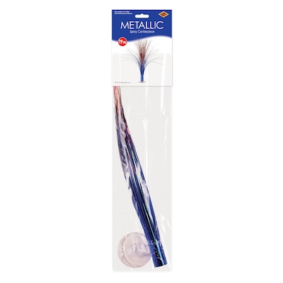 Beistle Fourth of July Metallic Spray Centerpiece, 3/Pack (53929-RSB)