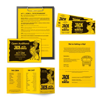 Astrobrights 24 lb. Cardstock Paper, 8.5" x 11", Sunburst Yellow, 500 Sheets/Ream (22591)