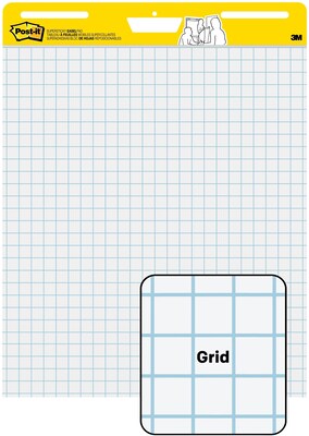 Post-it Super Sticky Easel Pad, 25 x 30 in., 2 Pads, 30 Sheets/Pad, 2x the Sticking Power, White