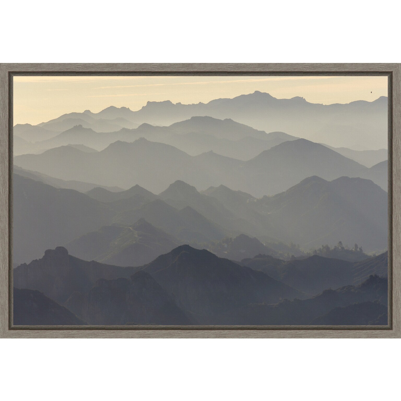 Amanti Art Santa Monica Mountains by Rob Sheppard Danita Delimont Framed Canvas Wall Art Print, 23 x 16 (A42675048043)
