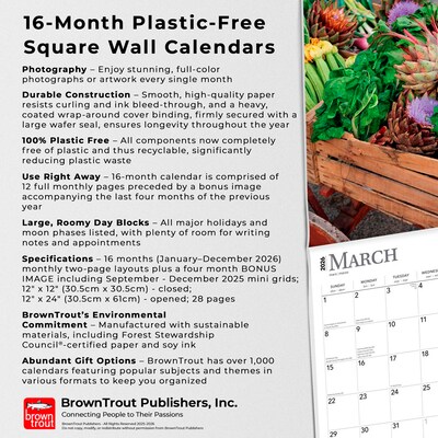 2026 BrownTrout Tuscany 12" x 12" Monthly Wall Calendar (9798330706051)